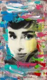 Audrey Hepburn by Walford Williams, Mixed Media on Canvas, sold Apr 2026
