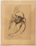 Portrait of Renoir by Pierre Bonnard, Etching, sold Apr 2026