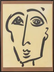 Pablo Picasso by Peter Robert Keil, 1972, Acrylic on Paper, sold Apr 2026