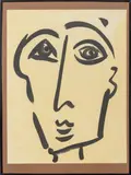 Pablo Picasso by Peter Robert Keil, 1972, Acrylic on Paper, sold Apr 2026