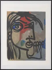 Head by Peter Robert Keil, Acrylic on Paper, sold Apr 2026