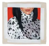Portrait of a Woman in Animal Print by Jason Bryant, Oil on Unstretched Canvas, sold Apr 2026