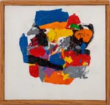 Abstract Rainbow Composition by Domenick Capobianco, Oil on Canvas, sold Apr 2026