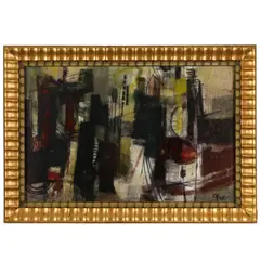 Untitled by Afro Basaldella, Mixed media on canvas, sold Aug 2026