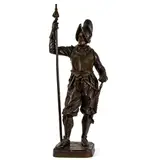 Huguenot by Armand Jules Le Veel, 1847, bronze sculpture, sold Feb 2025
