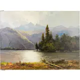Untitled by Robert Wood, oil on canvas, sold Feb 2025