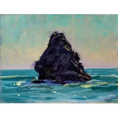 Untitled by Randall Sexton, oil on board, sold Mar 2025