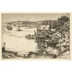 Untitled by Cornelius Botke, etching, sold Mar 2025