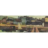 Untitled by Jacques Bouyssou, oil on panel, sold Mar 2025