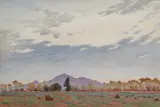 Camelback Mountain by Gunnar Widforss, watercolor, sold Mar 2025