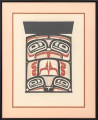 Attributed by Robert Davidson, Serigraph in Colors on Handmade Paper, sold Apr 2026