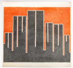 Skyline by Margot Hoff, Mixed Media on Paper, sold May 2026