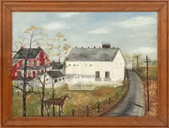 Day on the Farm by Dolores Hackenberger, Oil on Canvas Board, sold May 2026