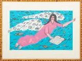 Birthday Angel by Howard Finster, Screenprint in Colors, sold May 2026
