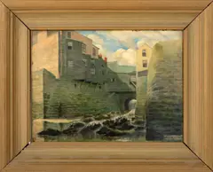 The Old Bridge by W. Howard Ruddle, 1916, Oil on Canvas, sold May 2026