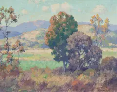 View of San Diego by Maurice Braun, oil on canvas, sold Mar 2025