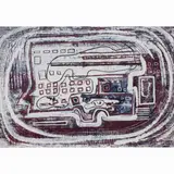 Untitled by Cady Wells, mixed media and gouache, sold Mar 2025