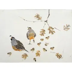 Valley Quail by Bryan Wilson, 1967, oil on canvas, sold Mar 2025