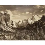Yosemite Valley from Inspiration Point by Ansel Adams, gelatin silver print mural mounted to Homosote board, sold Mar 2025