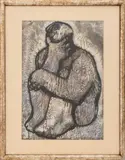 Figure Study by Oreste Dequel, Mixed Media on Paper, sold May 2026