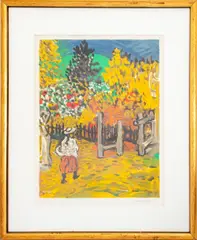 In the Garden by Sacha Moldovan, Lithograph in Colors, sold May 2026