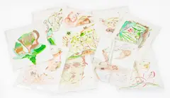 Ten Surrealist Compositions by Eva Bouzard-Hui, 1998, Mixed Media on Paper, sold May 2026