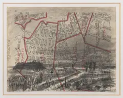 Waldsee 1944: Budapest / Soweto by William Kentridge, 2003, Charcoal and Ink on Paper, sold Apr 2026