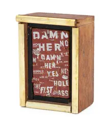 Argument in Central Park: 3 A.M. by Al Hansen, 1964, Collage Sculpture, sold Apr 2026