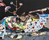 Wicked City by Nehemiah Cisneros, 2024, Acrylic on Canvas, sold Apr 2026
