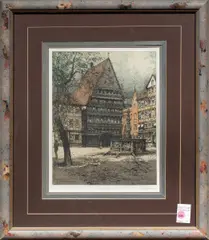 Untitled by Josef Eidenberger, etching, sold Feb 2025