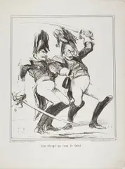 Untitled by Honoré Daumier, lithograph, sold Feb 2025