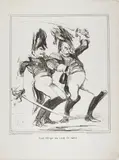 Untitled by Honoré Daumier, lithograph, sold Feb 2025
