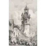 Tour du Gros Horloge by Richard Parkes Bonington, lithograph, sold Feb 2025