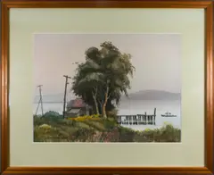 Untitled by Larry Wilson, watercolor, sold Feb 2025