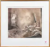 Untitled by Robert Setrakian, aquatint, sold Feb 2025