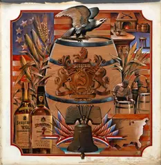 Seagram's Whisky by Stanislaw Zagorski, Acrylic on Board, sold Apr 2026
