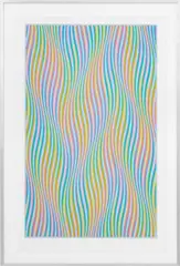 Elapse by Bridget Riley, 1982, Screenprint in Colors on Rives BFK Paper, sold May 2026