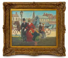 Young Flower Seller by Everett Shinn, Gouache on Board, sold May 2026