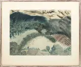 Untitled (Winter Landscape Scene) by Milton Clark Avery, Watercolor and Charcoal on Paper, sold May 2026