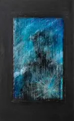 Flashlight by Richard Hambleton, 1984, Mixed Media on Paper Laid to Canvas, sold May 2026