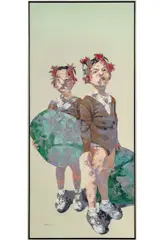 Children No.2 by Guo Jin, 2007, Oil on Canvas, sold May 2026