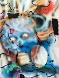 Ebay John Collage by Antwan Horfee, 2021, Acrylic on Canvas, sold May 2026