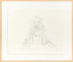 John and Yoko by John Lennon, 1970, Lithograph on Paper, sold May 2026