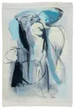 El Mago" [The Wizard] by Gabriela Tolomei, 2018, Acrylic and Ink on Unstretched Canvas, sold May 2026