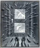 Broken Glass Door by Stanislaw Zagorski, Mixed Media on Illustration Board, sold May 2026