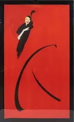 Untitled by René Gruau, lithograph, sold Feb 2025