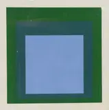 Untitled (Blue Green) by Josef Albers, screenprint, sold Feb 2025