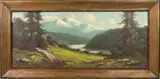 Mountainscape by Richard DeTreville, oil on canvas, sold Mar 2025