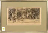 White House by Eleazar Miller, etching, sold Mar 2025