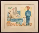 Untitled by Abram Krol, aquatint, sold Mar 2025